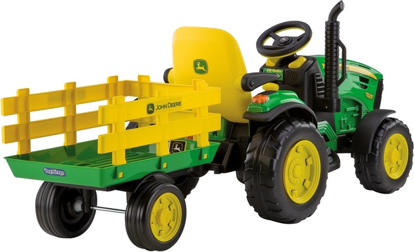 Tractor Electrico John Deere Ground Force con Remolque 12v 